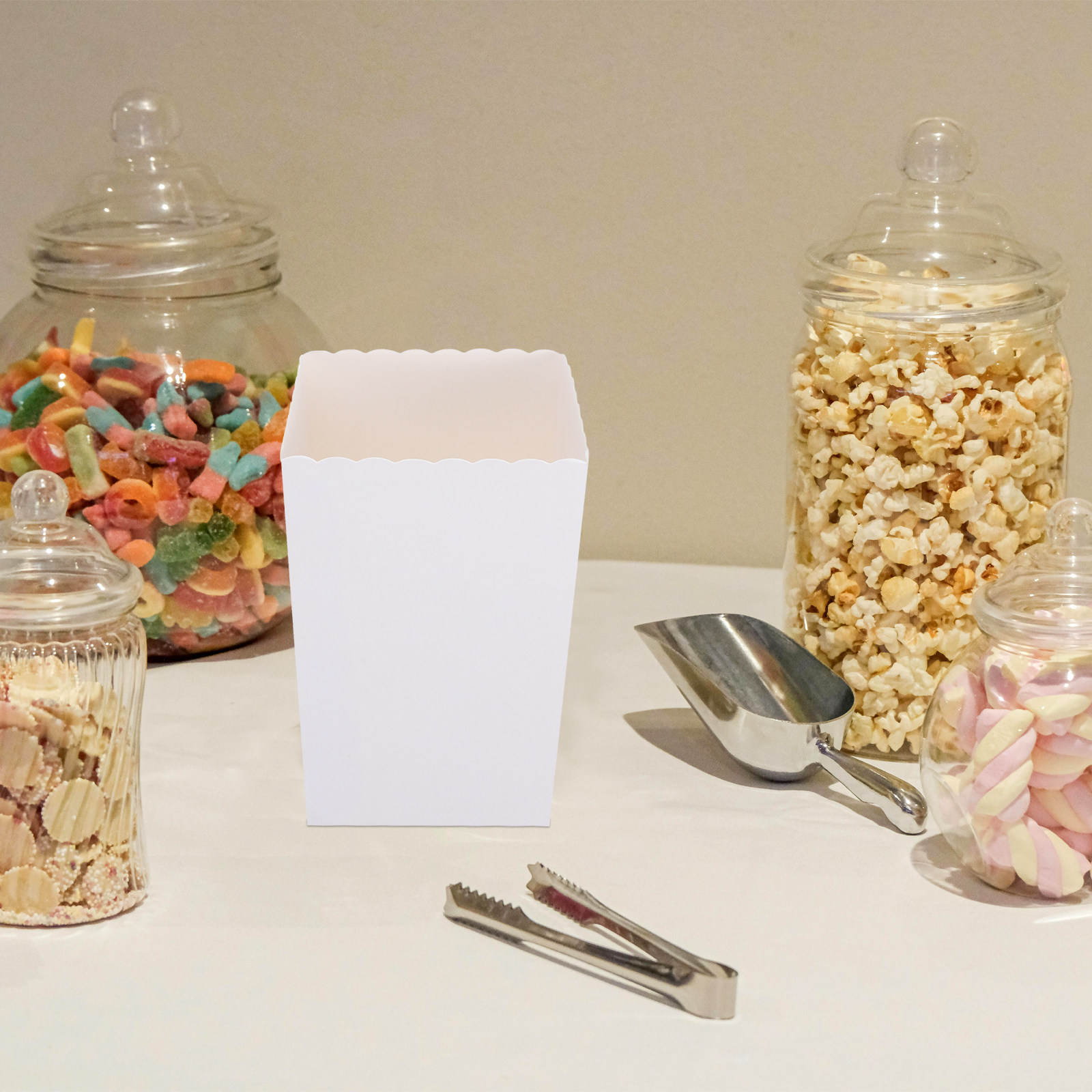 Food Snacks Party - 50 szt. jednorazowych pudełek na popcorn