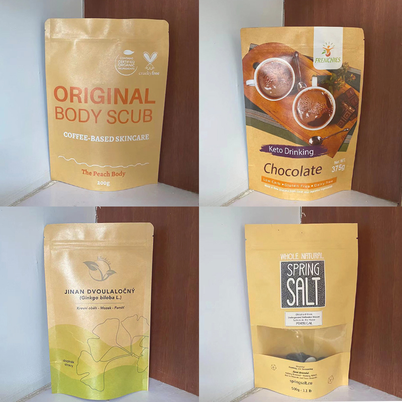 Torby z brązowego papieru kraf – Food Snacks Logos recenzja i cena