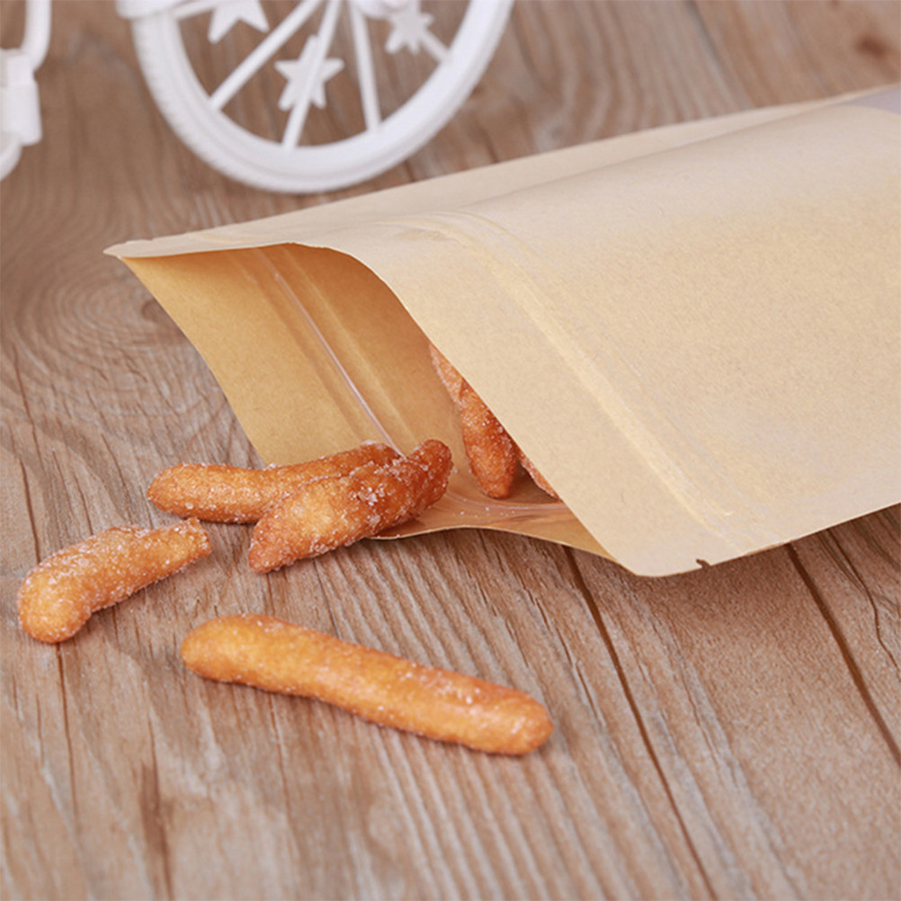 50 szt. torebek z papieru kraf – Snacks Food Usa recenzja i cena