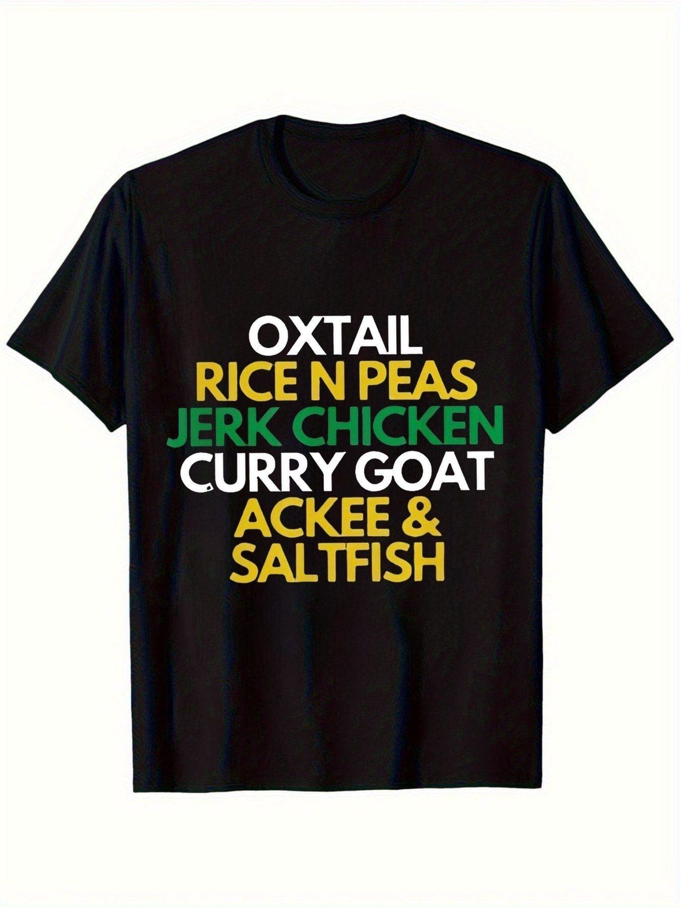 Męska koszulka z nadrukiem jam – Jamaican Food Snacks recenzja i cena