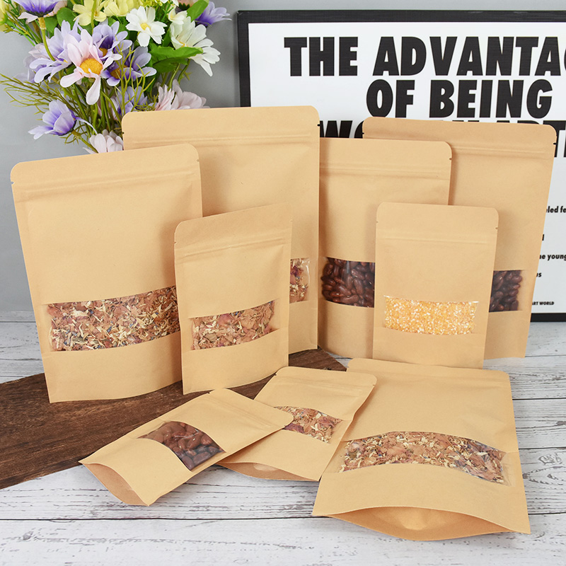 20/50szt Kraft Paper Zip Lock  – Food Snacks Party recenzja i cena