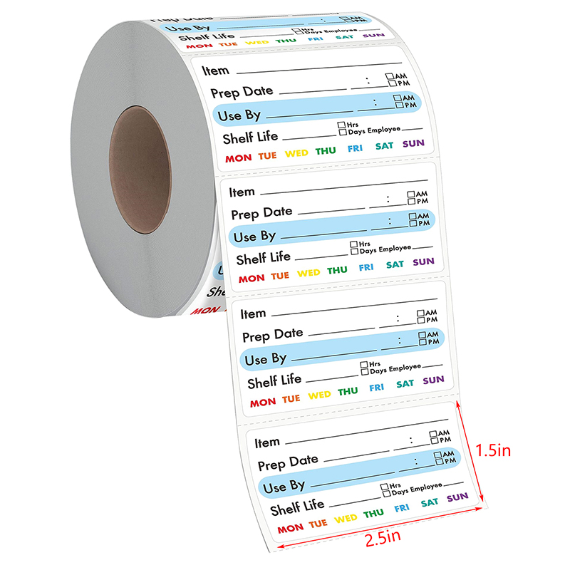 Etykiety na artykuły papiernic – Food Snacks Label recenzja i cena