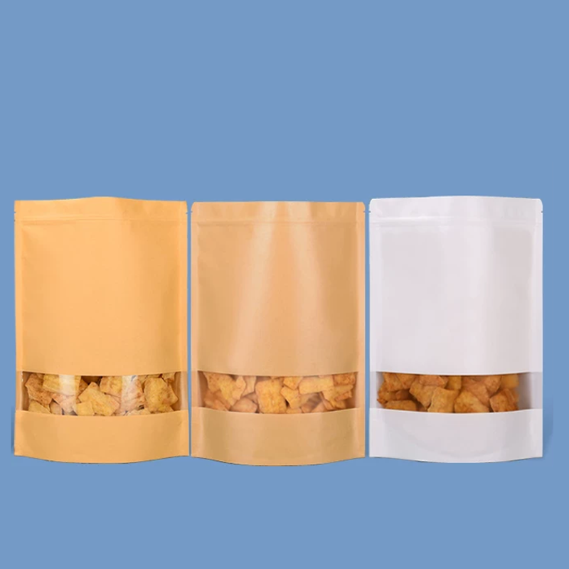 50 torebek z papieru kraft, sa – Food Snacks Logos recenzja i cena